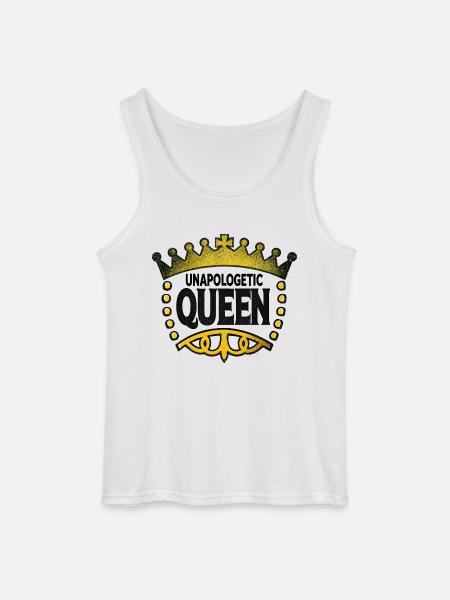 Unapologetic Queen - Gildan Men’s Tank Top - white