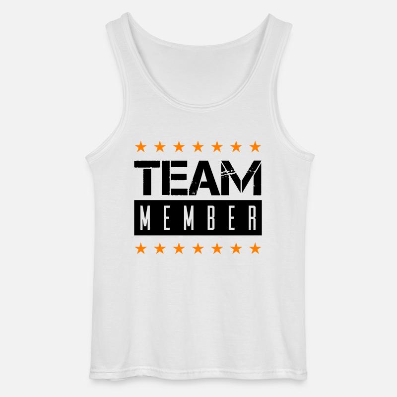 team member - Gildan Männer Tank Top - Weiß