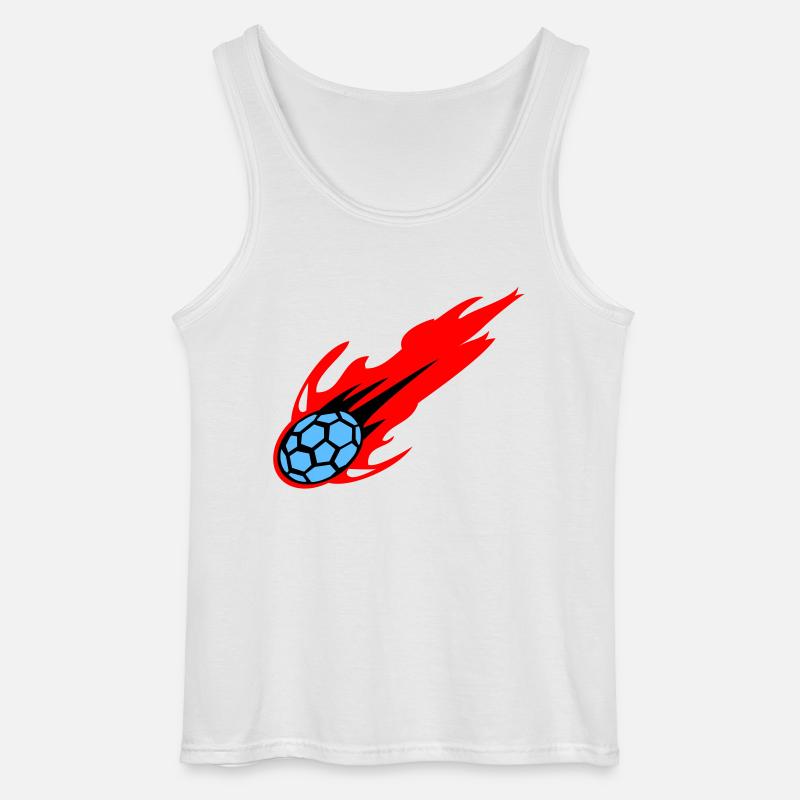 BURNING Handball - Gildan Männer Tank Top - Weiß