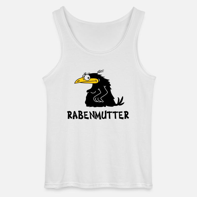 Rabemutter - Gildan Männer Tank Top - Weiß
