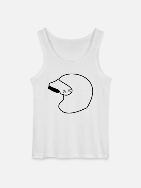 Racing Jet Helm - Gildan Männer Tank Top - Weiß