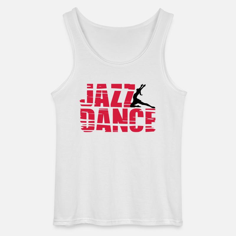 Jazz Dance - Gildan Männer Tank Top - Weiß