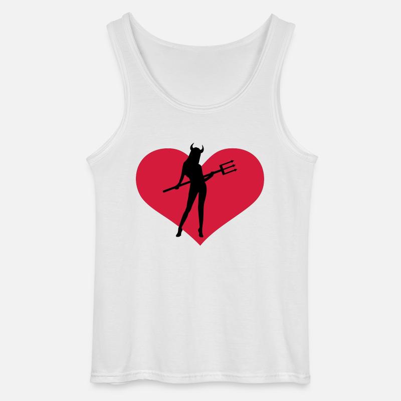 she_devil - Gildan Männer Tank Top - Weiß