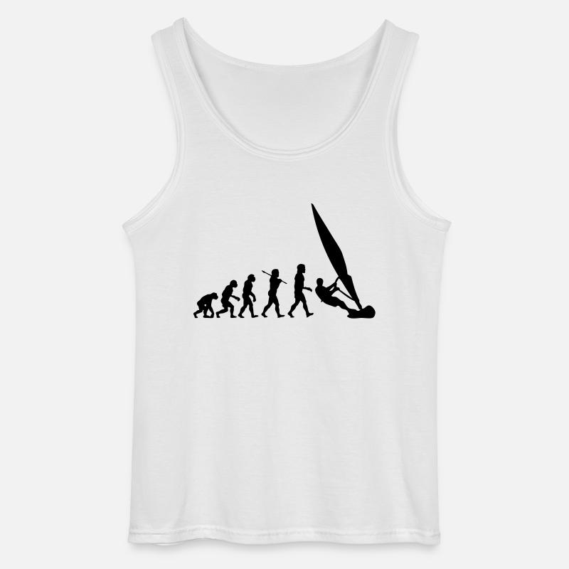 ws01 windsurf evolution - Gildan Männer Tank Top - Weiß