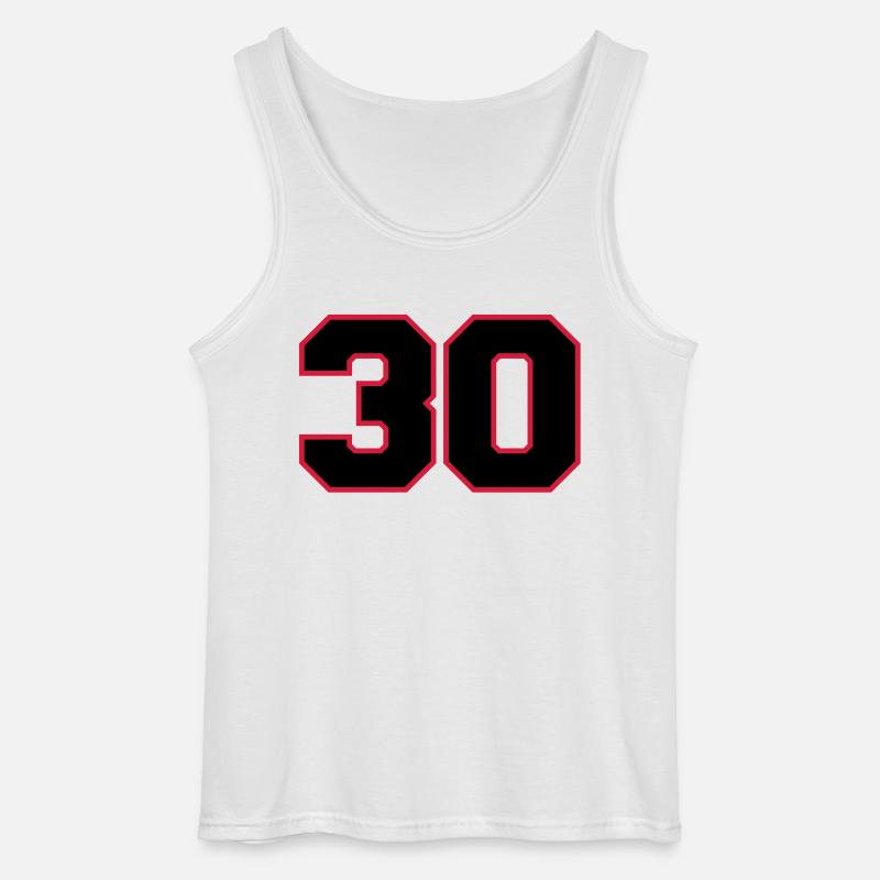 number30 - Gildan Männer Tank Top - Weiß