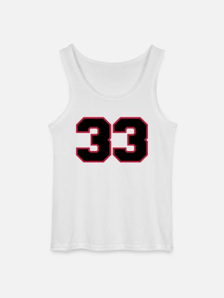 Number33 - Gildan Men’s Tank Top - white