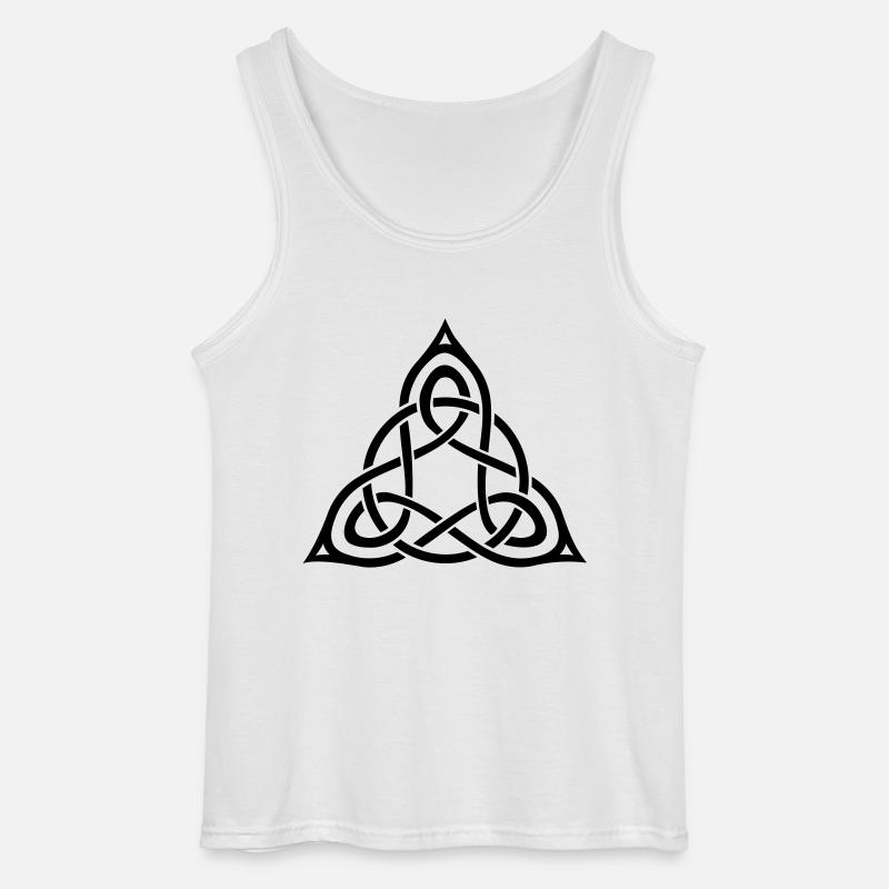 Dreiecksknoten - Gildan Männer Tank Top - Weiß