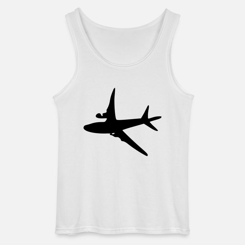 Flugzeug -6 - Gildan Männer Tank Top - Weiß