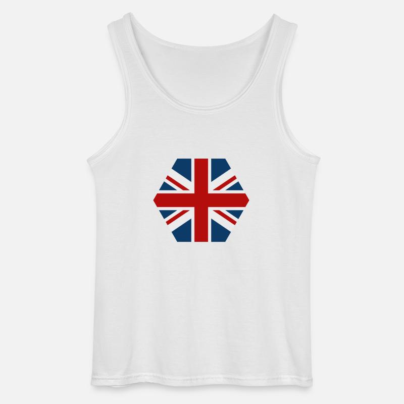 Großbritannien Flagge - Gildan Männer Tank Top - Weiß