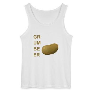 Grumbeer/Kartoffel - Gildan Männer Tank Top - Weiß - Vorne - AI Model Male 185 dark (185cm)