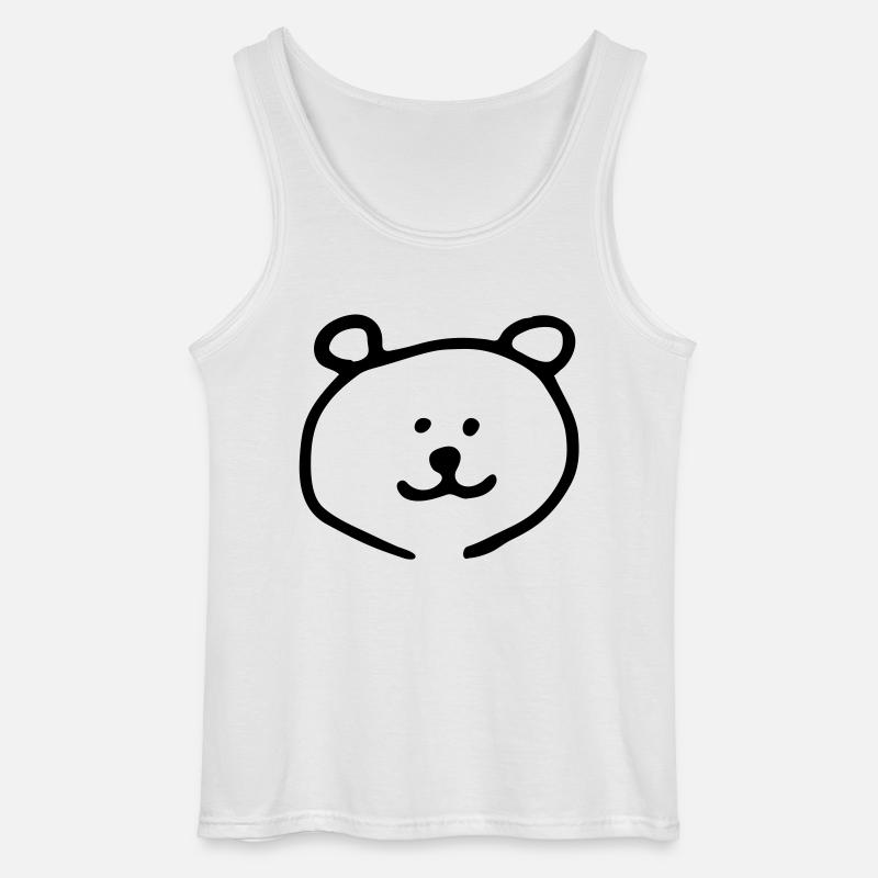 Bär Bear Teddy - Gildan Männer Tank Top - Weiß