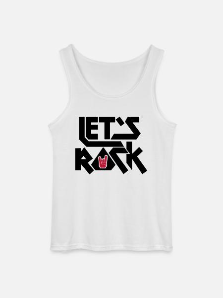 Let's Rock - Gildan Männer Tank Top - Weiß