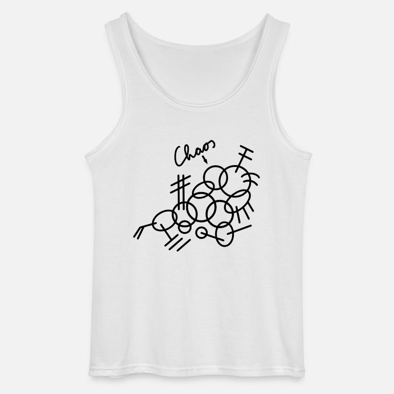 Chaos - Runde Formen - Gildan Männer Tank Top - Weiß