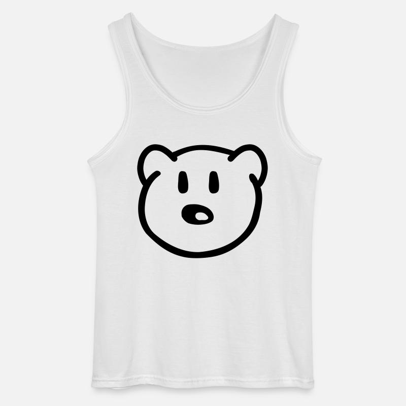 Teddy - Gildan Männer Tank Top - Weiß