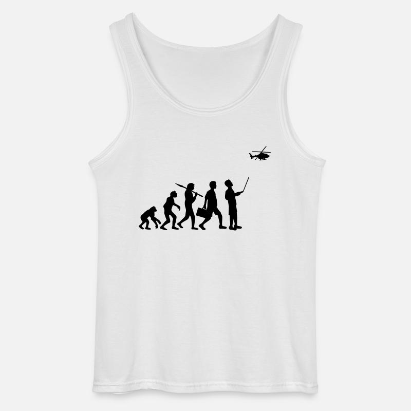 Evolution remote controlled model helicopter - Gildan Men’s Tank Top - white