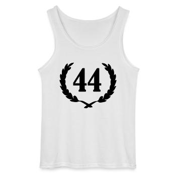 lorbeerkranz_44 - Gildan Männer Tank Top - Weiß - Vorne - AI Model Male 185 dark (185cm)