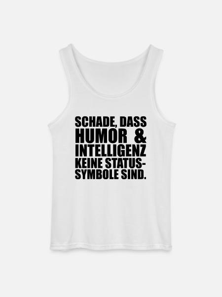 Intelligenz Statussysmbol - Gildan Männer Tank Top - Weiß