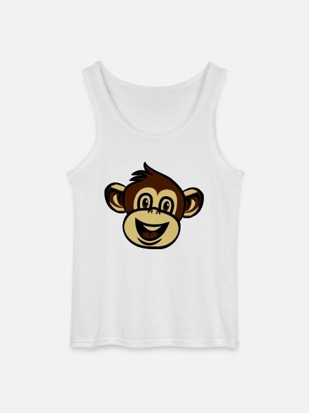affe witzig lieb - Gildan Männer Tank Top - Weiß