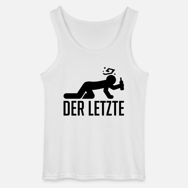 der_letzte_fu1 - Gildan Männer Tank Top - Weiß