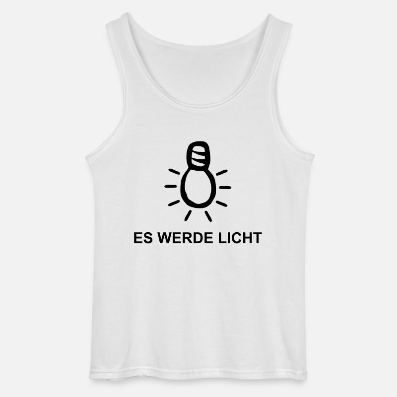 Es werde Licht - Gildan Männer Tank Top - Weiß