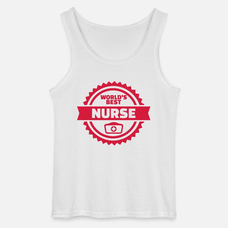 Krankenschwester - Gildan Männer Tank Top - Weiß