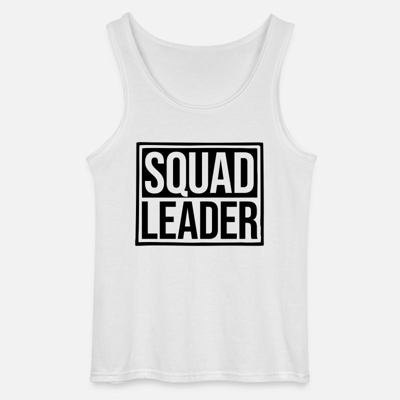 Squad Leader Schild Design - Gildan Männer Tank Top - Weiß