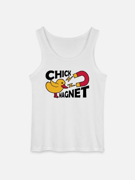 Casanova Chick Magnet Womanizer - Gildan Men’s Tank Top - white