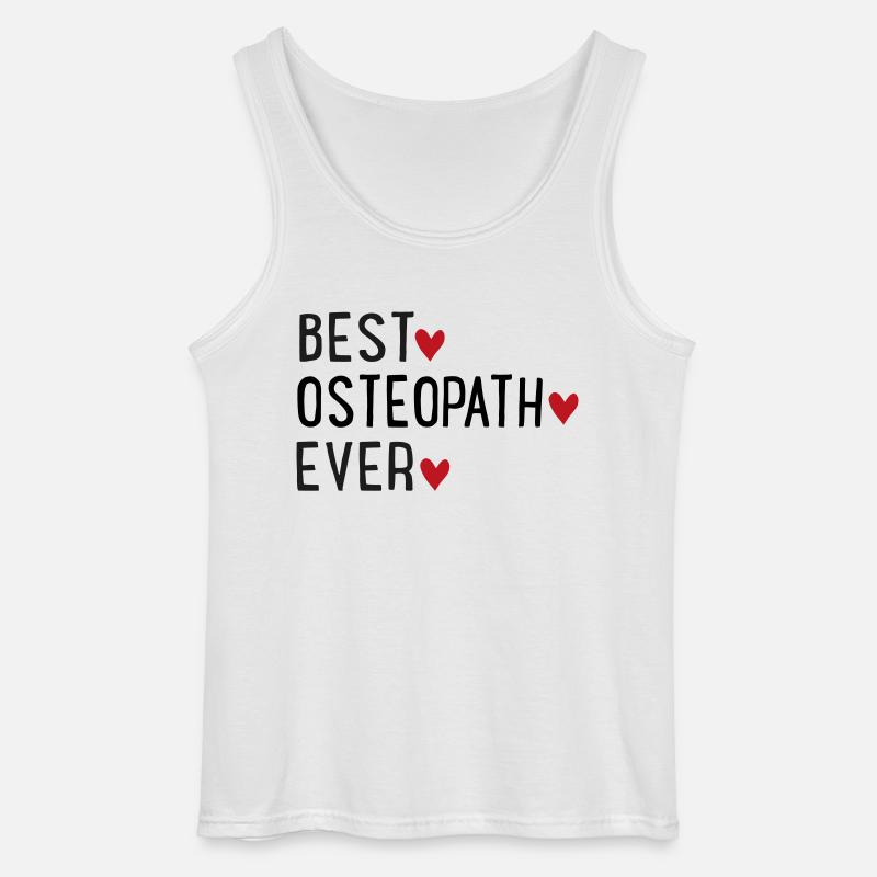 Bester Osteopath - Gildan Männer Tank Top - Weiß