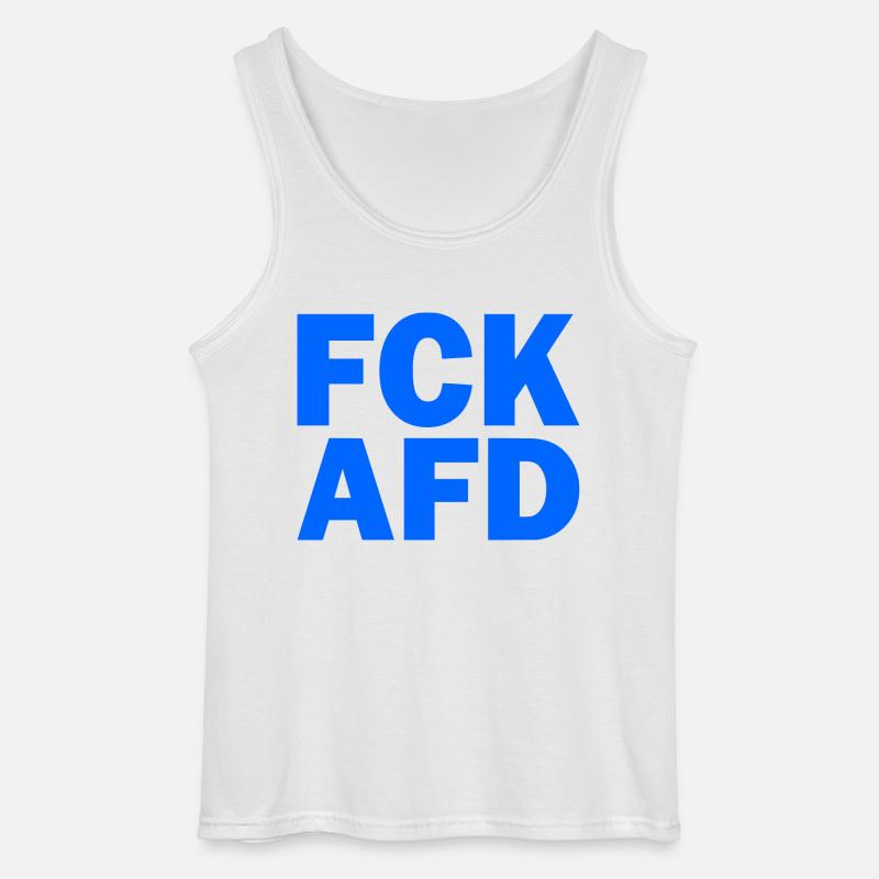 Fck afd - Gildan Männer Tank Top - Weiß