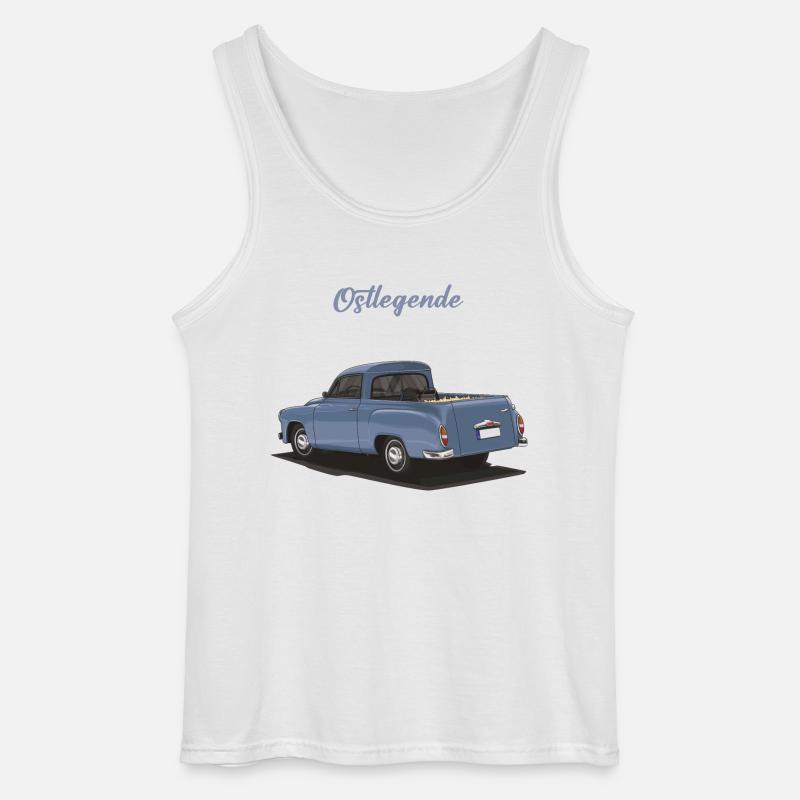 DDR Pickup // Illustration - Gildan Männer Tank Top - Weiß