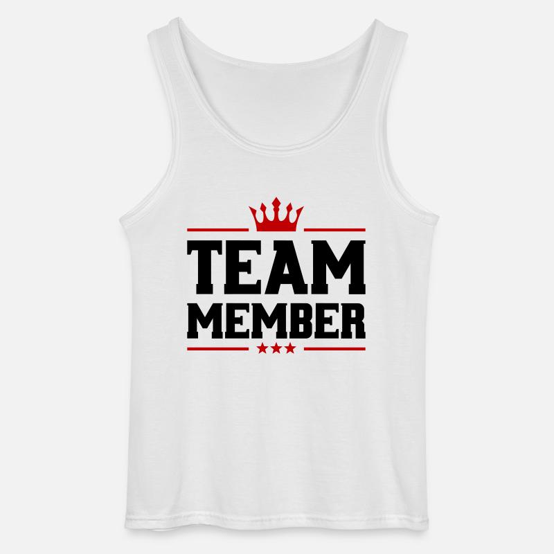 team member krone - Gildan Männer Tank Top - Weiß