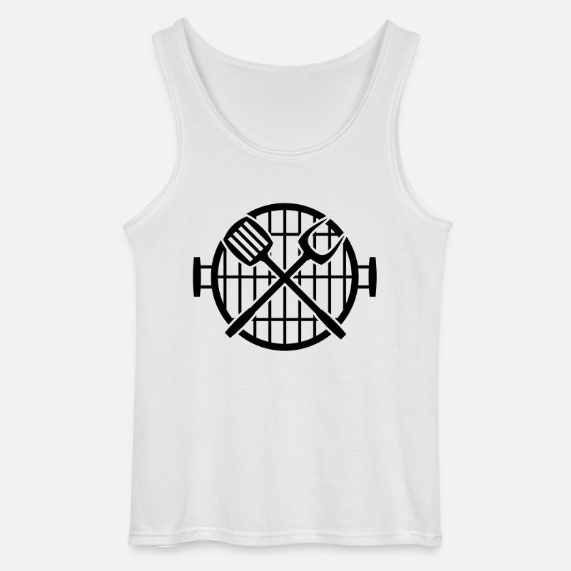 grill - Gildan Männer Tank Top - Weiß