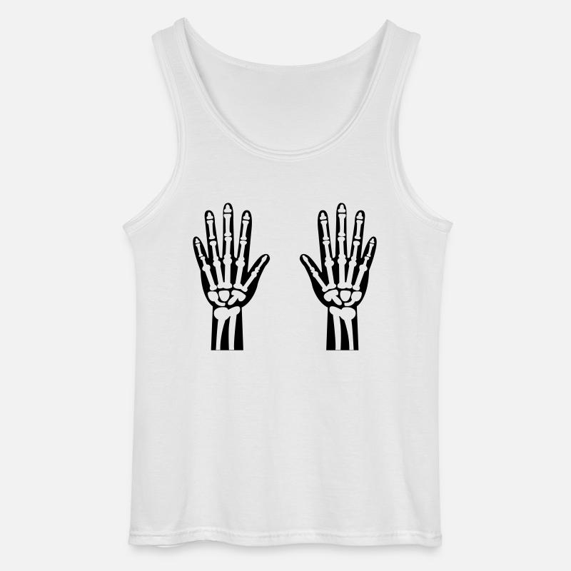 skelett hände 01 - Gildan Männer Tank Top - Weiß