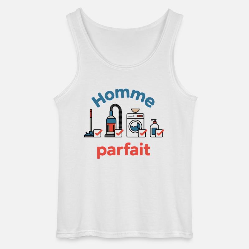 Perfekter Mann - Gildan Männer Tank Top - Weiß