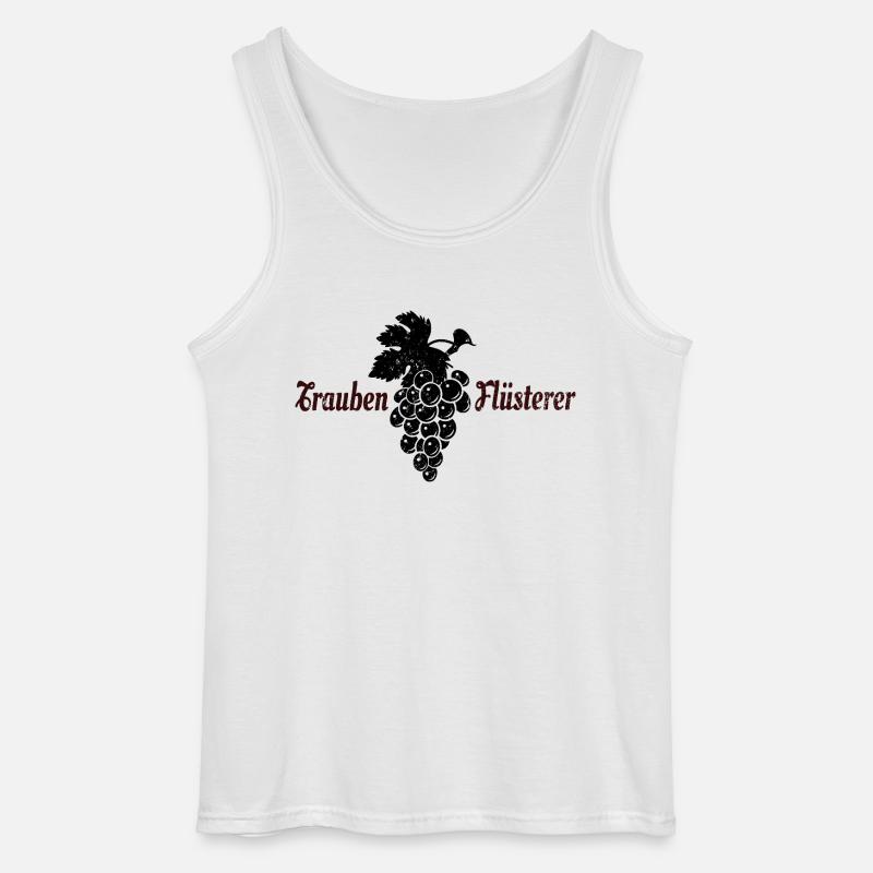 Trauben Flüsterer Wein Weintrinker Winzer - Gildan Männer Tank Top - Weiß