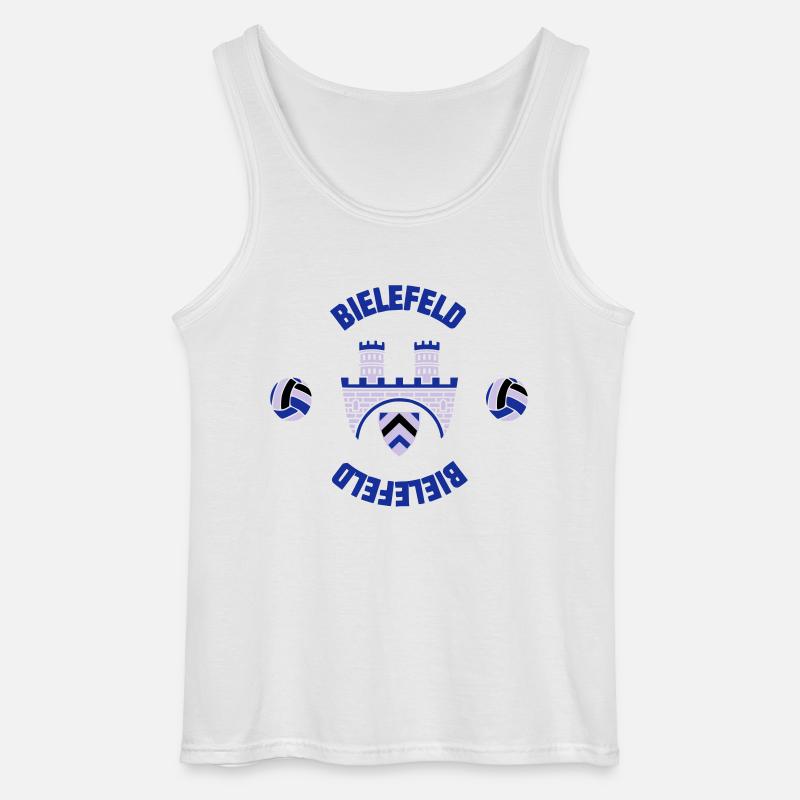 Bielefeld (ID: 001013) - Gildan Männer Tank Top - Weiß
