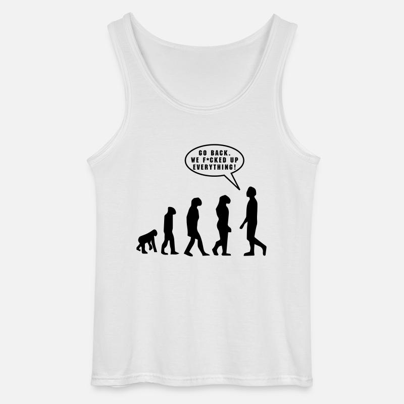 Evolution - Gildan Männer Tank Top - Weiß