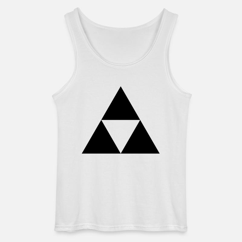 triangle - Gildan Männer Tank Top - Weiß