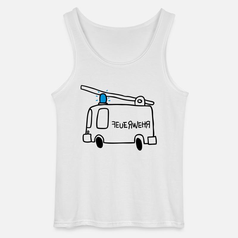 Feuerwehr - Gildan Männer Tank Top - Weiß