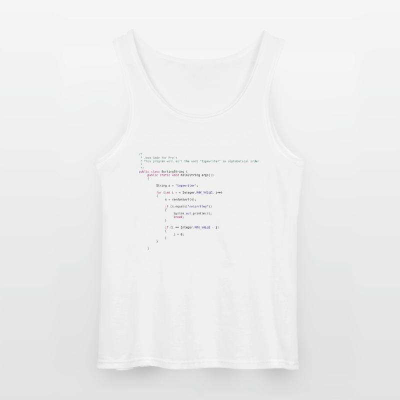 lustiger Java Code zum Sortieren Gildan Männer Tank Top
