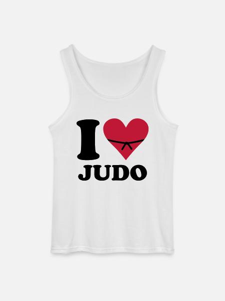 i love judo - Gildan Men’s Tank Top - white