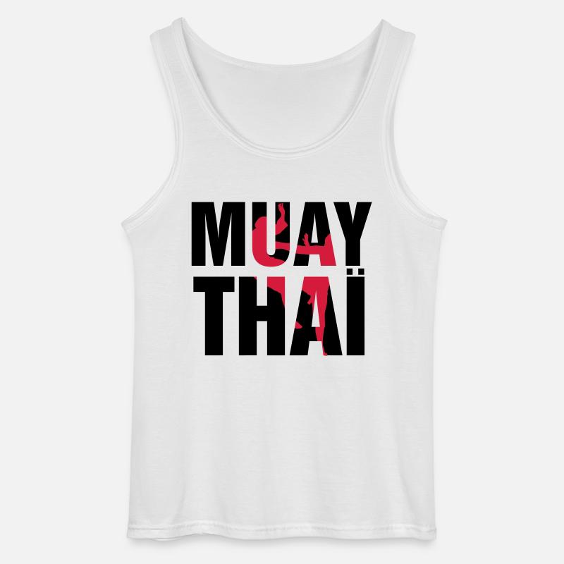 Muay Thaï ! - Gildan Männer Tank Top - Weiß