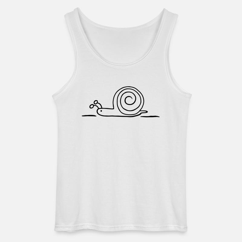 Schnecke - Gildan Männer Tank Top - Weiß
