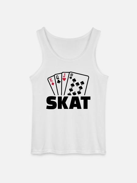 Skat - Gildan Männer Tank Top - Weiß