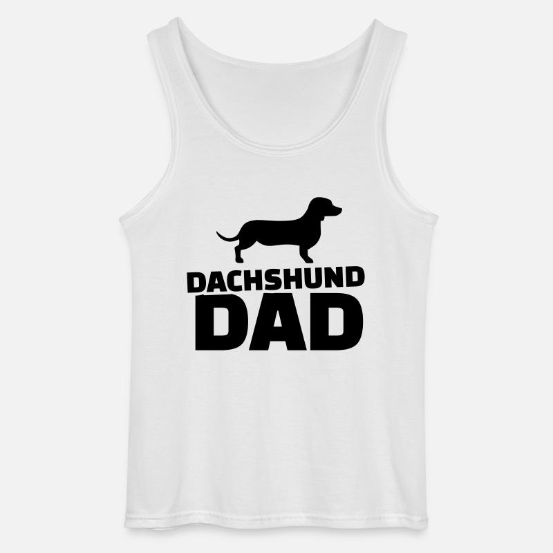 Dackel - Gildan Männer Tank Top - Weiß
