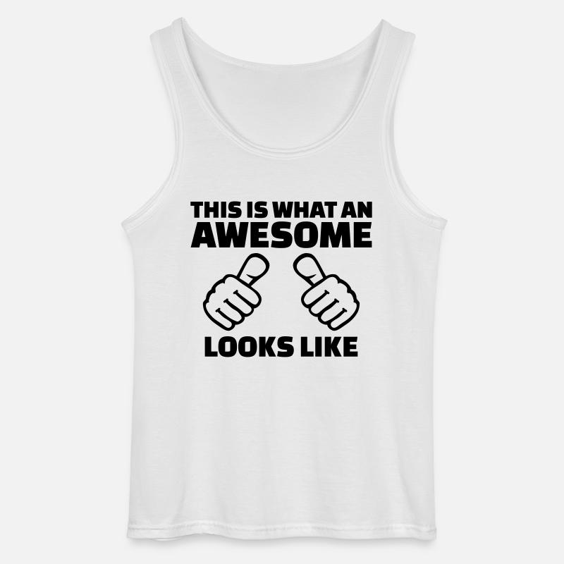 Awesome - Gildan Männer Tank Top - Weiß