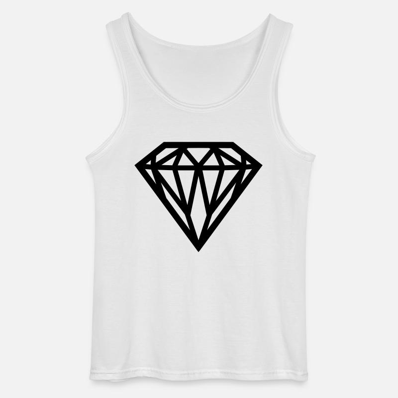 diamond - Diamant - Gildan Männer Tank Top - Weiß