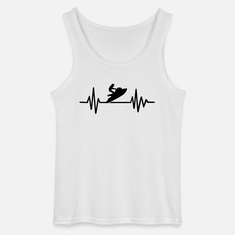 Jetski - Gildan Männer Tank Top - Weiß
