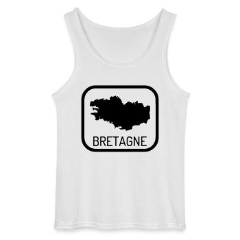 Bretagne / Breton / Bretonne / BZH / Breizh - Gildan Männer Tank Top - Weiß - Vorne - AI Model Male 185 dark (185cm)