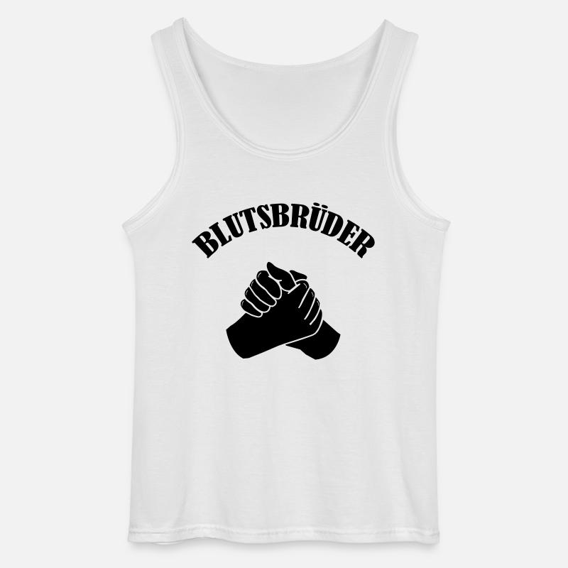 blutsbrueder_001 - Gildan Männer Tank Top - Weiß